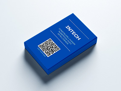 carte de visite avec QR code